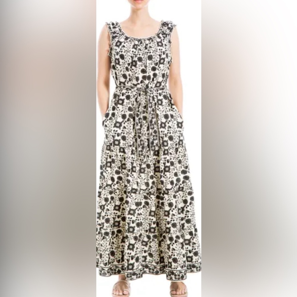 NWT Max Studio Tiered Maxi Sundress M(8-10)
